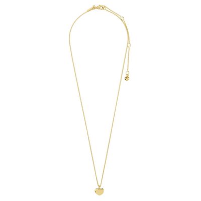 Collier Arin à breloque cœur, recyclé, plaqué or