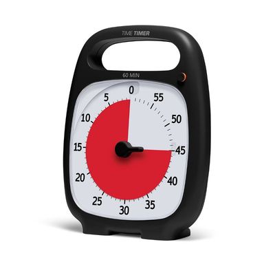 Time Timer PLUS avec bouton pause 60&nbsp;min, gris charbon