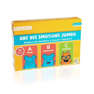 Cartes géantes ABC des émotions pour la classe Open The Joy (en français)