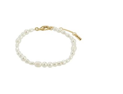 Bracelet Elliana à perles d'eau douce, plaqué or
