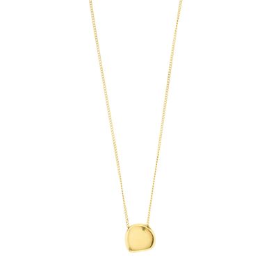 Collier Presence à pendentif pièce, recyclé, plaqué or