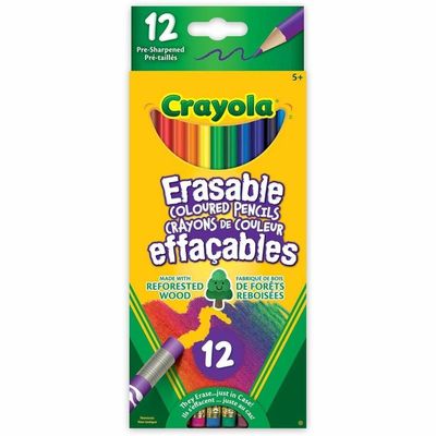 Crayons à colorier effaçables - Paquet de 12